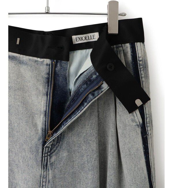 ADAM ET ROPE'「【EMOELLE】ドレスデニムパンツ」|デニム|