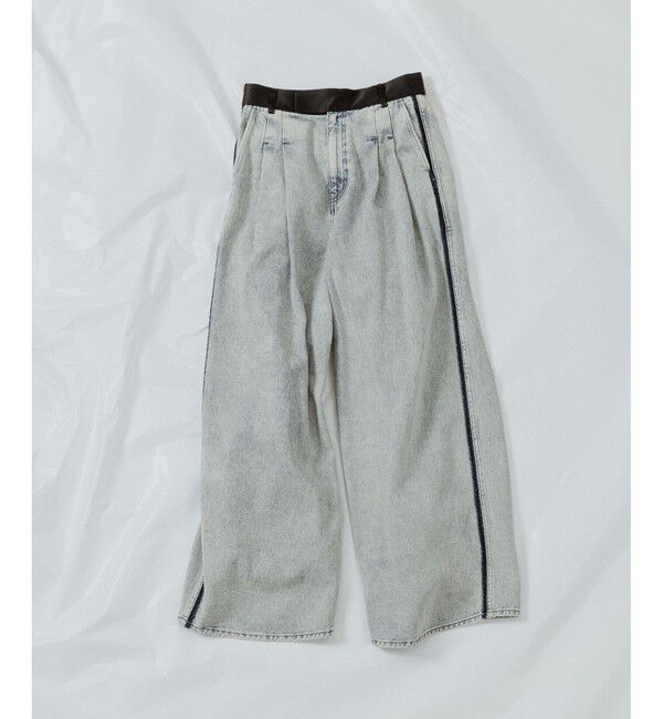 ADAM ET ROPE'「【EMOELLE】ドレスデニムパンツ」|デニム|