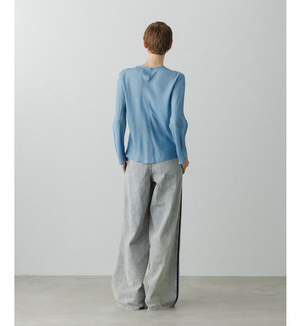 ADAM ET ROPE'「【EMOELLE】ドレスデニムパンツ」|デニム|