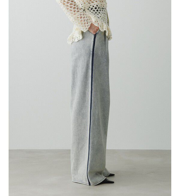 ADAM ET ROPE'「【EMOELLE】ドレスデニムパンツ」|デニム|