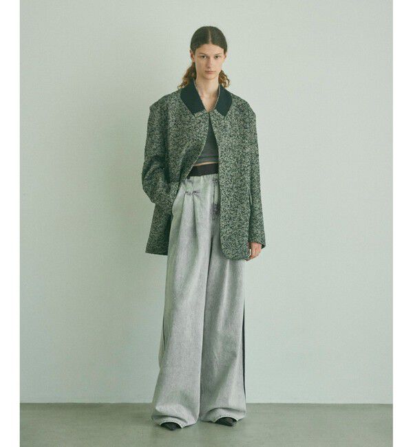 ADAM ET ROPE'「【EMOELLE】ドレスデニムパンツ」|デニム|