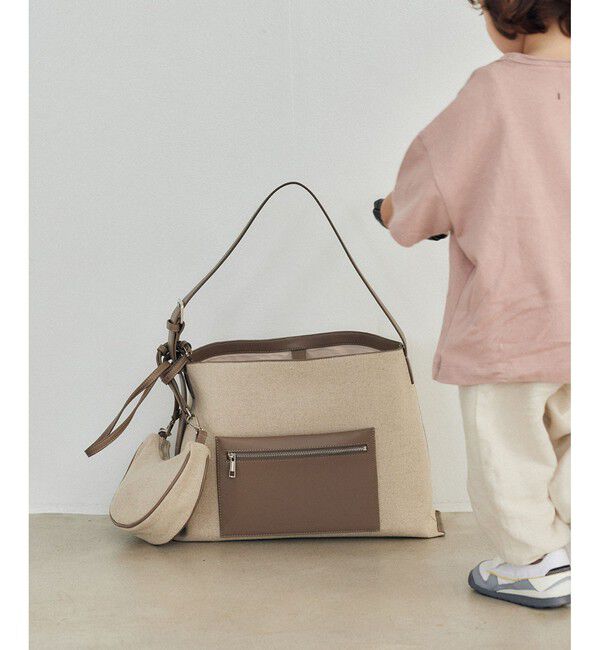 ADAM ET ROPE'「【赤埴奈津子さんコラボ】マルチワンショルダーバッグ(ミドル)」|ショルダー・メッセンジャー|ベージュ系(28)