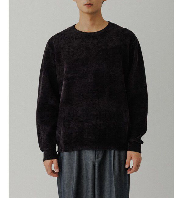 ADAM ET ROPE'「モールヤーン クルーネック ニットプルオーバー」|ニット・セーター|