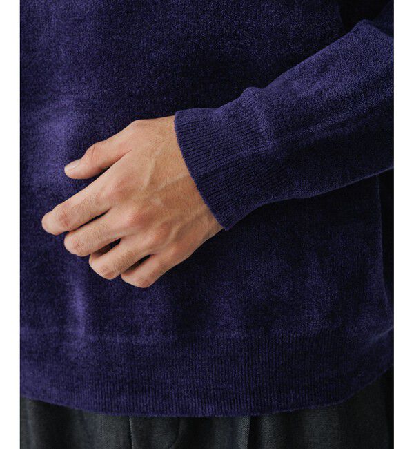 ADAM ET ROPE'「モールヤーン クルーネック ニットプルオーバー」|ニット・セーター|