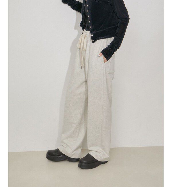 ADAM ET ROPE'「【WEB限定】ワイドスウェットパンツ」|チノ|