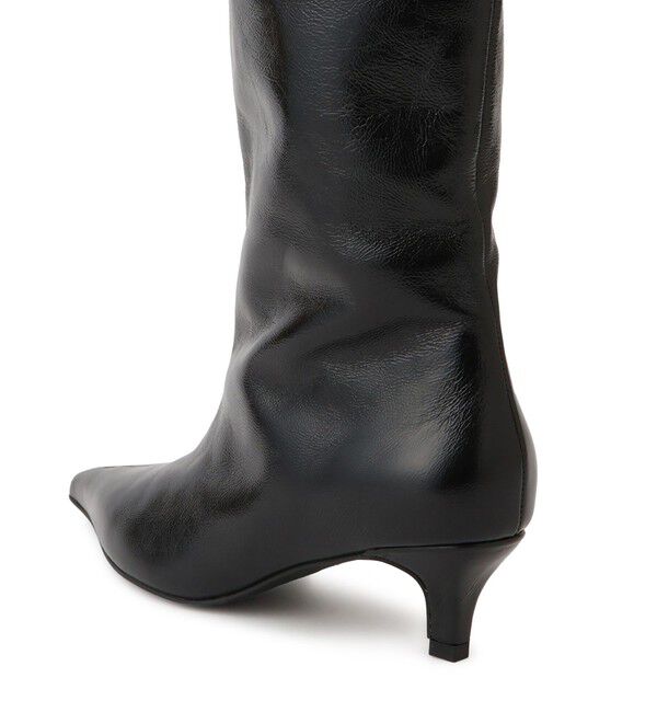 ADAM ET ROPE'「【EMOELLE】レザーロングブーツ」|ロングブーツ|