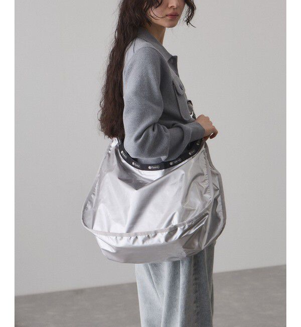 ADAM ET ROPE'「【LeSportsac for ADAM ET ROPE'】LARGE SPORTSAC LT (SHINE)」|ショルダー・メッセンジャー|シルバー(93)
