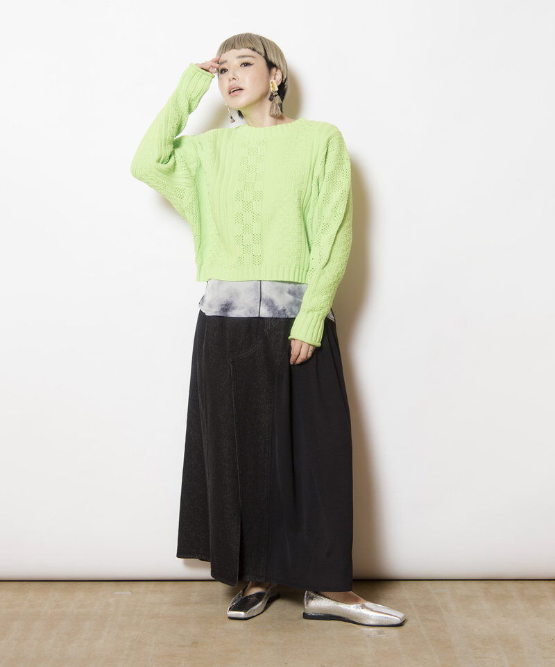  「模様編ニットプルオーバー」|ニット・セーター|