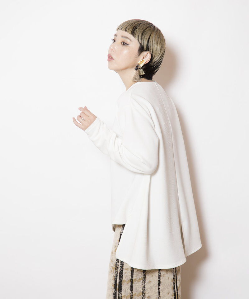  「アシンメトリーヘムＴシャツ」|Tシャツ・カットソー|