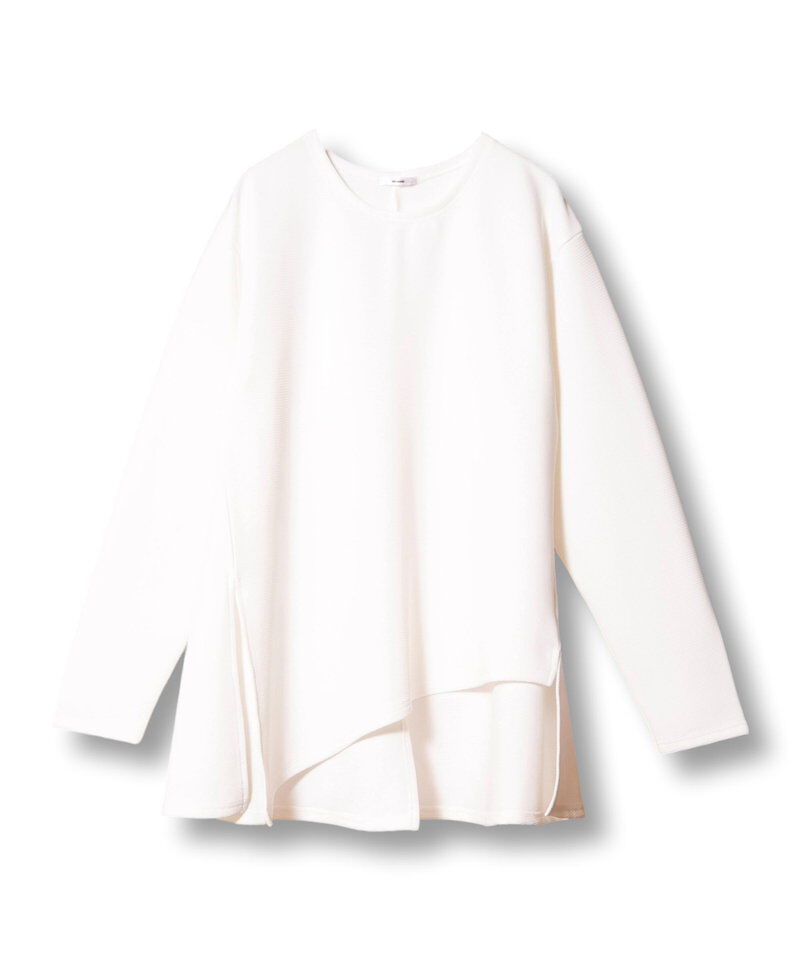  「アシンメトリーヘムＴシャツ」|Tシャツ・カットソー|