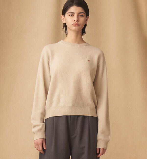 DANTON「DANTON | ラムウール クルーネックニットプルオーバー WOMEN」|ニット・セーター|