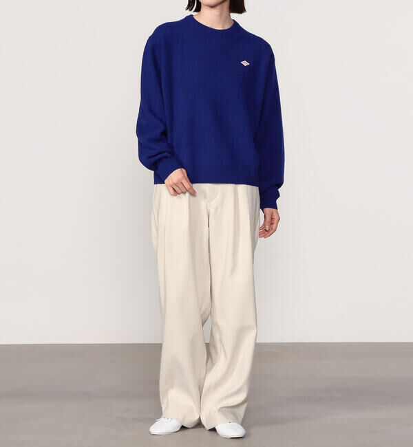 DANTON「DANTON | ラムウール クルーネックニットプルオーバー WOMEN」|ニット・セーター|