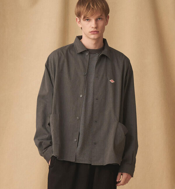 DANTON「DANTON | 長袖カバーオールシャツ MEN」|シャツ・ブラウス|GREY