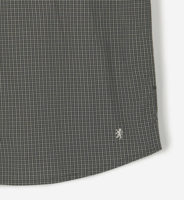 GYMPHLEX「Gymphlex | タイプライターミニチェック レギュラーカラー長袖シャツ MEN」|シャツ・ブラウス|