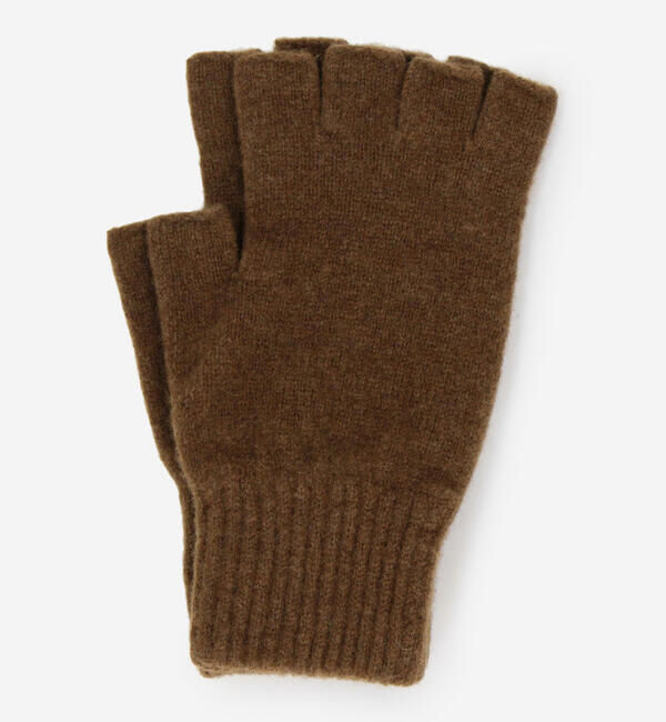  「MACKIE | ラムズウール フィンガーレスグローブ UNISEX」|手袋|CAMEL