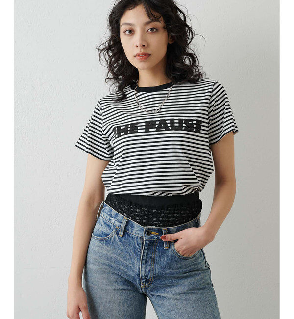 THE PAUSE「【THE PAUSE】THE PAUSE Tシャツ」|Tシャツ・カットソー|ブラック