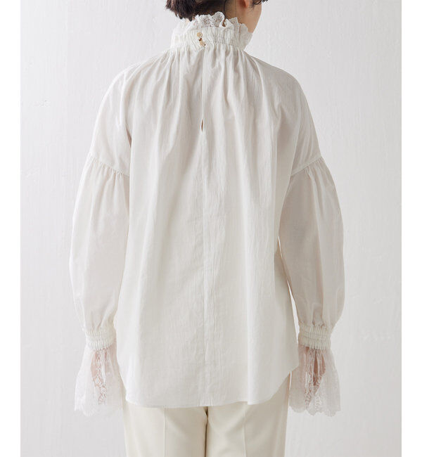  「レースギャザーブラウス」|シャツ・ブラウス|
