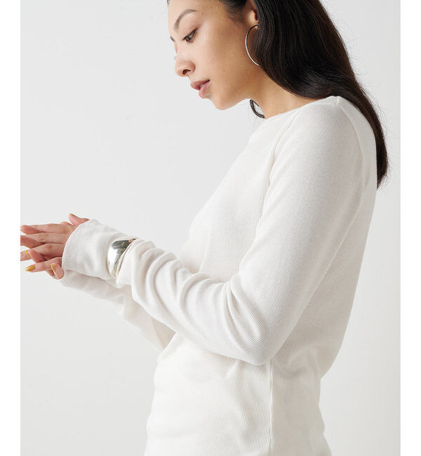  「コットンテレコクルーネックプルオーバー」|Tシャツ・カットソー|