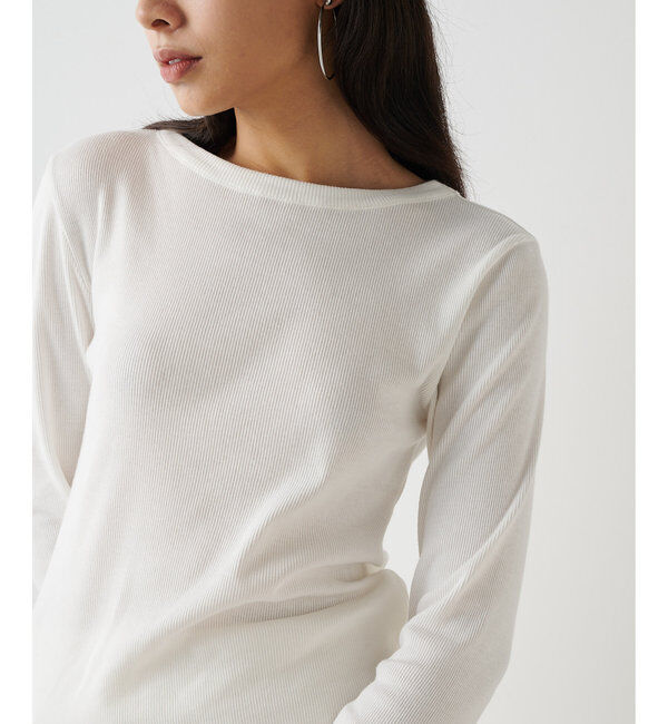  「コットンテレコクルーネックプルオーバー」|Tシャツ・カットソー|