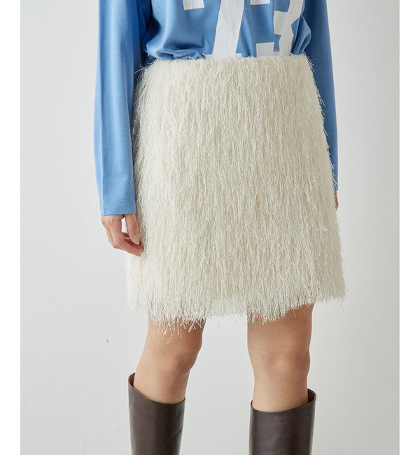  「シャギーミニスカート」|スカート|