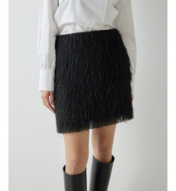  「シャギーミニスカート」|スカート|