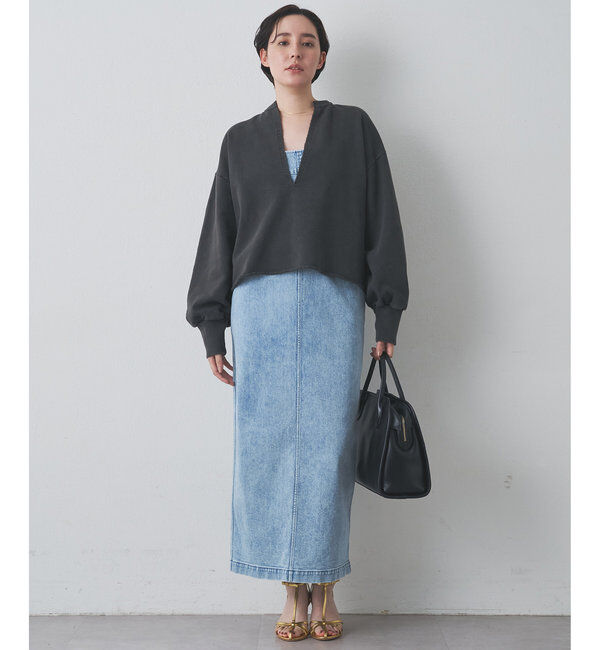  「ピグメントスウェットVプルオーバー」|Tシャツ・カットソー|