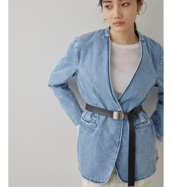  「DENIMノーカラージャケット」|その他|