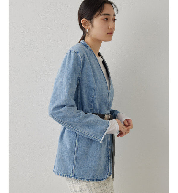  「DENIMノーカラージャケット」|その他|