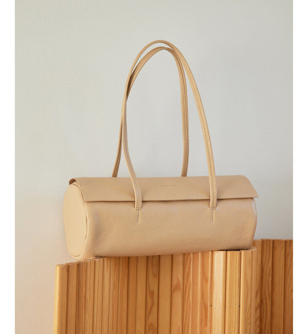 Hoaw.「【Hoaw.】横長シリンダーバッグ」|トートバッグ|ライトベージュ