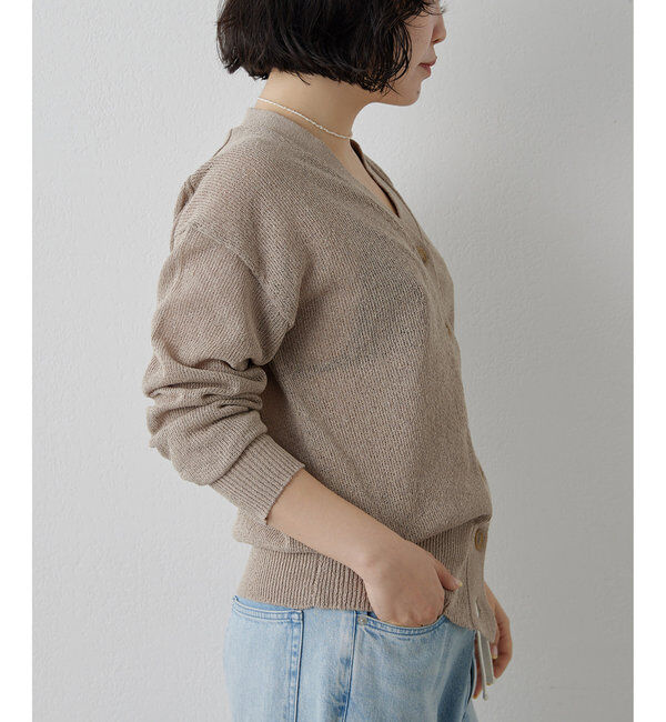  「ペーパーヤーンカーディガン」|ニット・セーター|