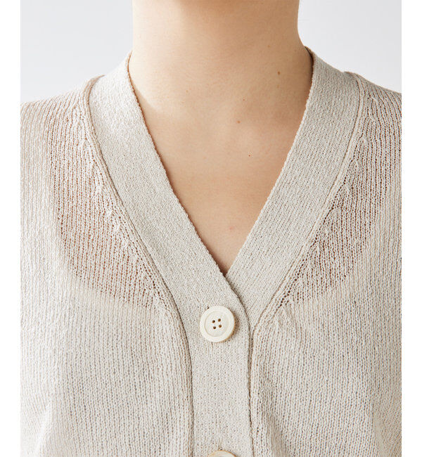  「ペーパーヤーンカーディガン」|ニット・セーター|