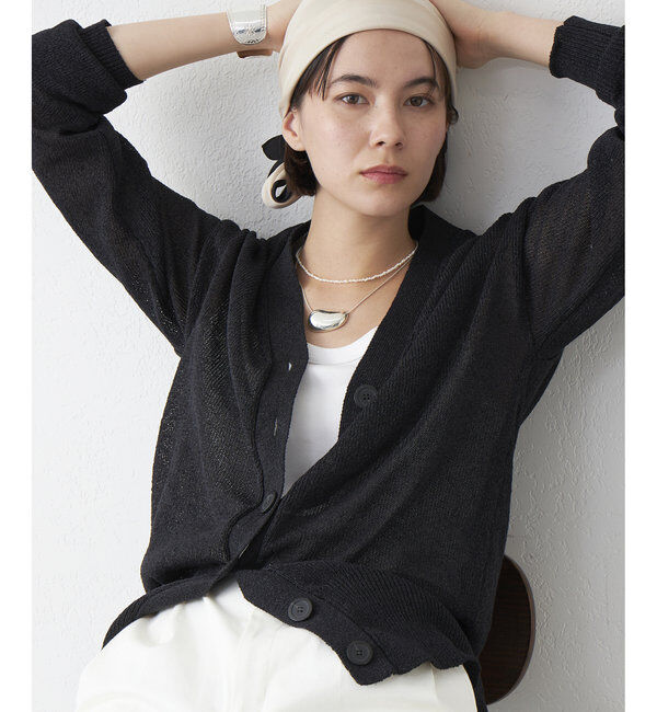  「ペーパーヤーンカーディガン」|ニット・セーター|