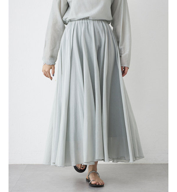 「シルクローンギャザースカート」|スカート|
