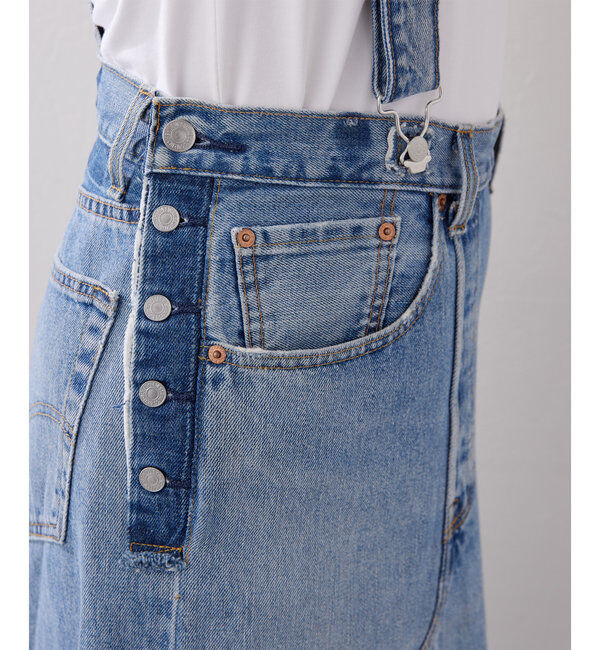  「【Jeanie Blue】SUSPENDERスカート」|ワンピース|