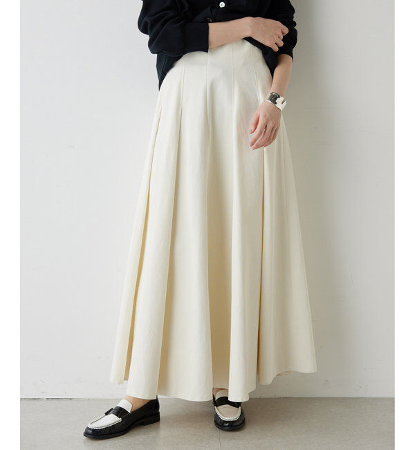  「フレアチノスカート」|スカート|エクリュ