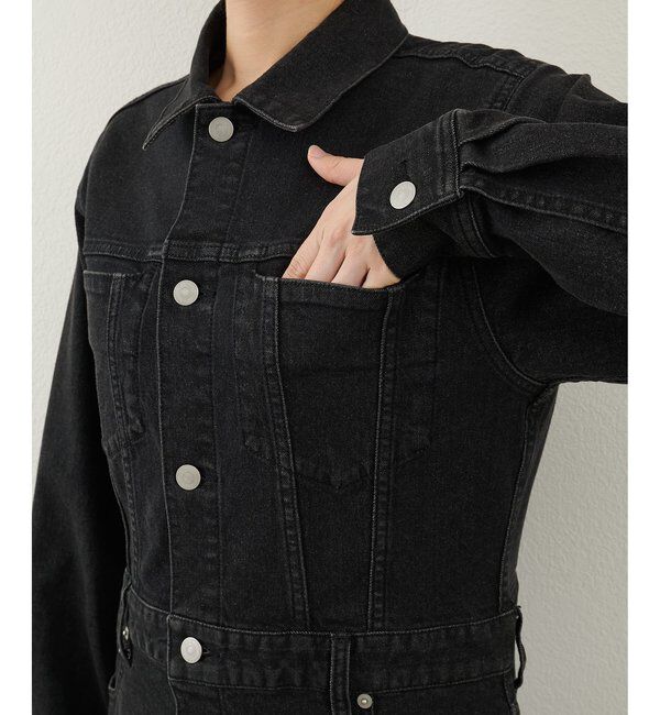  「ストレッチデニムワンピース」|ワンピース|