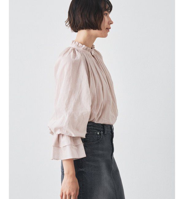  「カフスギャザーブラウス」|シャツ・ブラウス|