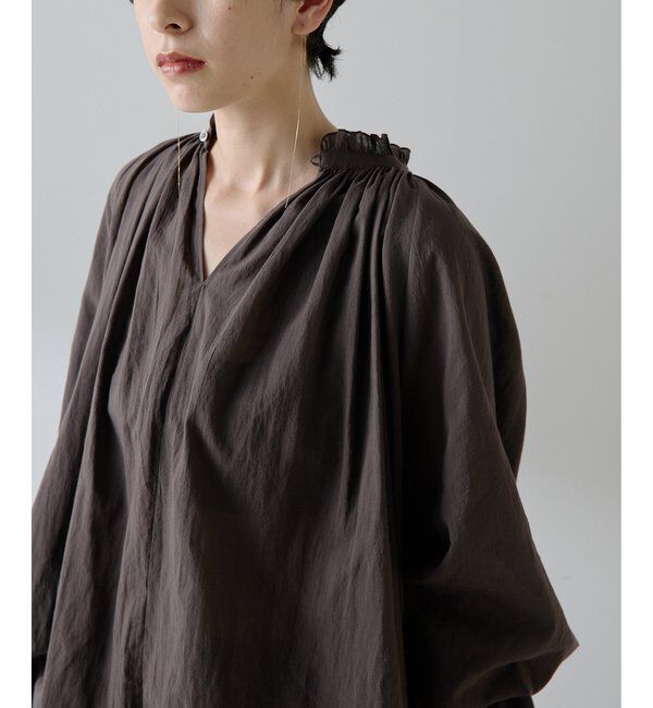  「カフスギャザーブラウス」|シャツ・ブラウス|