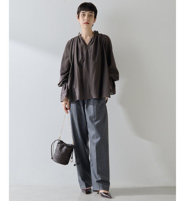  「カフスギャザーブラウス」|シャツ・ブラウス|
