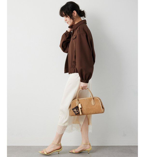  「平織りジップブルゾン」|ブルゾン・スタジャン|