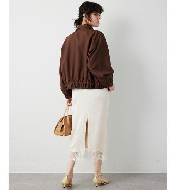  「平織りジップブルゾン」|ブルゾン・スタジャン|