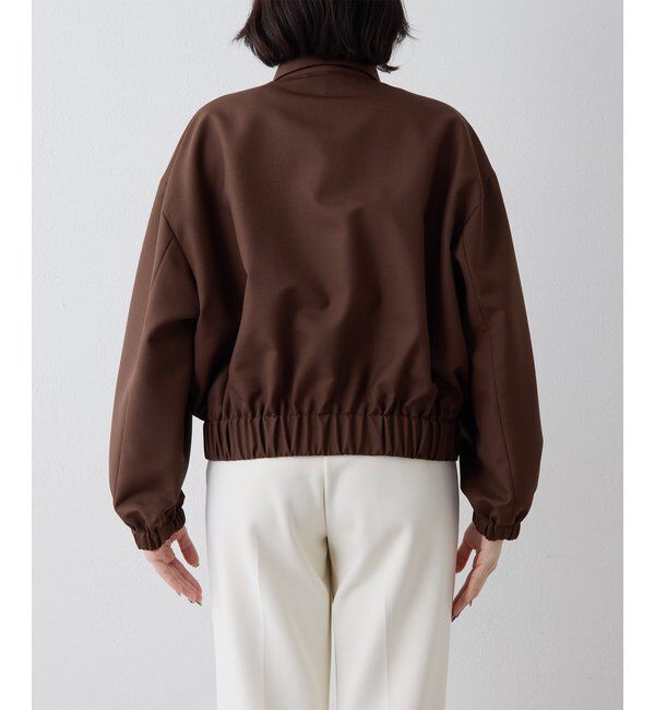  「平織りジップブルゾン」|ブルゾン・スタジャン|