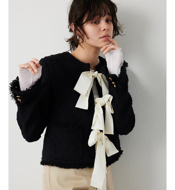  「ネップツイードリボンジャケット」|その他|