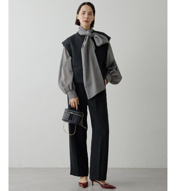  「【THE PAUSE】ツイードショートジレ」|ベスト・ジレ|