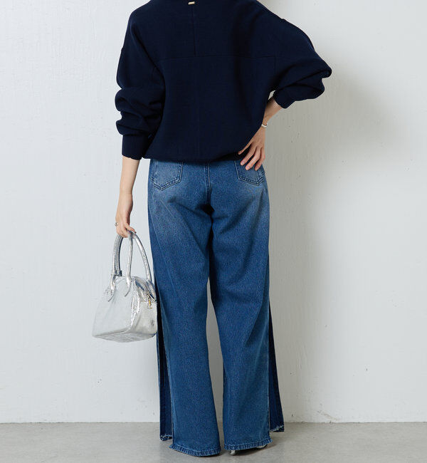  「ジップスウェットライクニット」|ニット・セーター|