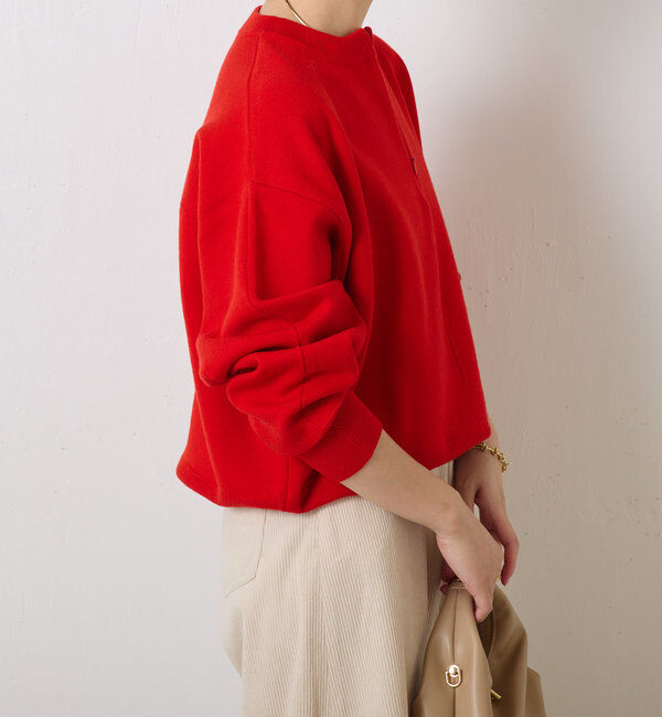  「ジップスウェットライクニット」|ニット・セーター|