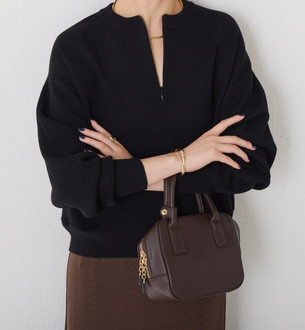  「ジップスウェットライクニット」|ニット・セーター|