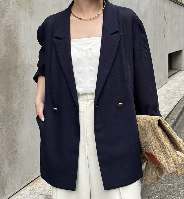  「メッシュジャケット」|スーツ|ネイビー