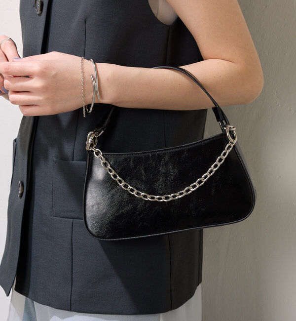  「【PAPILLONNER/パピヨネ】3WAYチェーンバッグ」|トートバッグ|ブラック