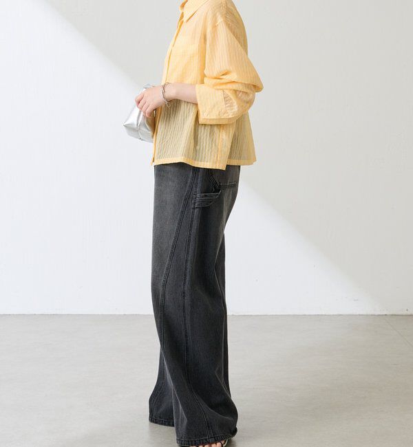  「シアーストライプショートシャツ」|シャツ・ブラウス|